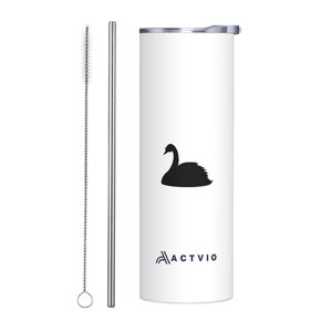 Animal silhouette Theme 20 OZ Stainless Steel Tumbler - Swan