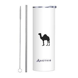 Animal silhouette Theme 20 OZ Stainless Steel Tumbler - Camel