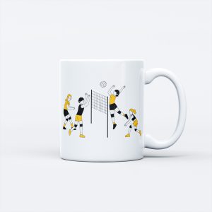 Sports Theme Ceramic Mug - Volleyball